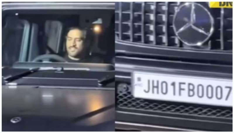 Cricketer Mahendra Singh Dhoni seen driving three crore Mercedes-AMG G63 SUV