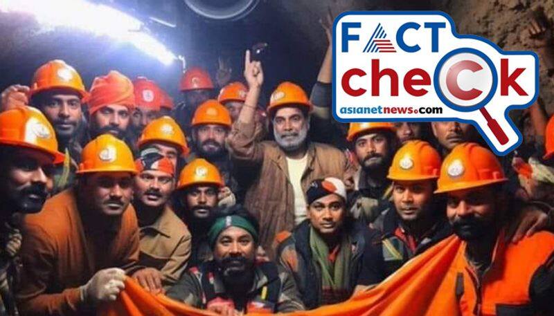 Photo of rescue team celebrating the success of the Uttarakhand tunnel rescue operation is AI here is the fact check