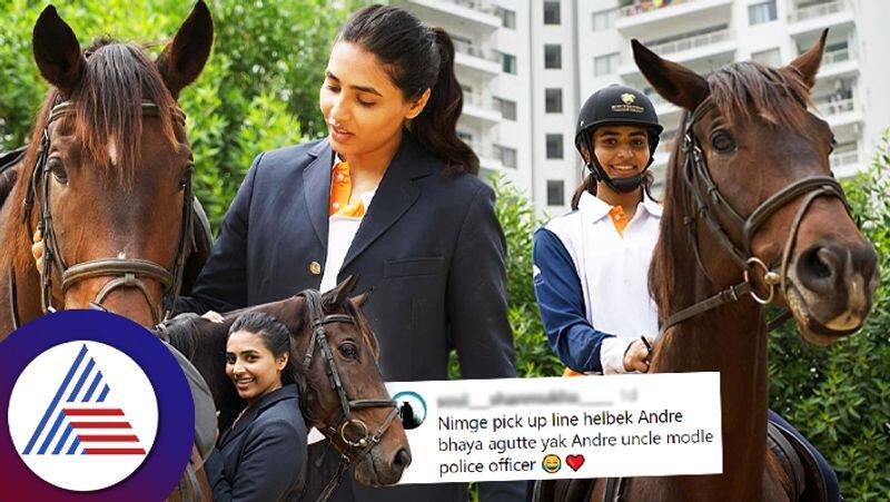 kantara actress sapthami gowda horse riding photos goes viral in social media gvd