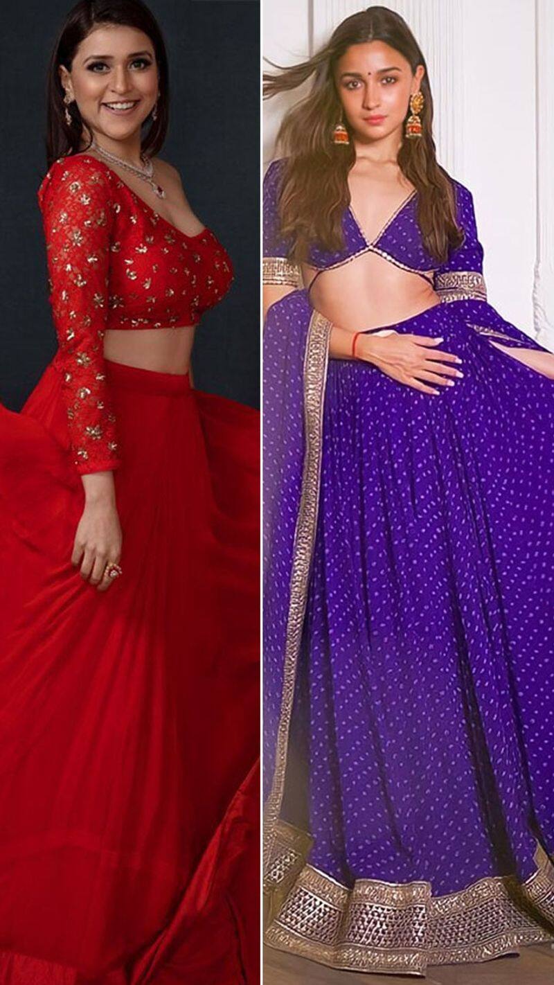 10 wedding lehenga under Rs 1500 budget and Alia bhatt to Kareena Kapoor blouse ideas ZSCA