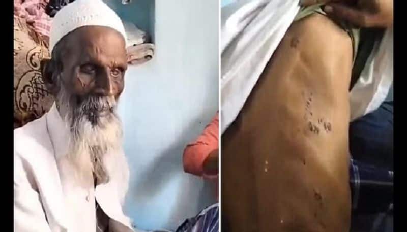 Elderly Muslim man in Koppal district beaten up forced to chant Jai Shri Ram san