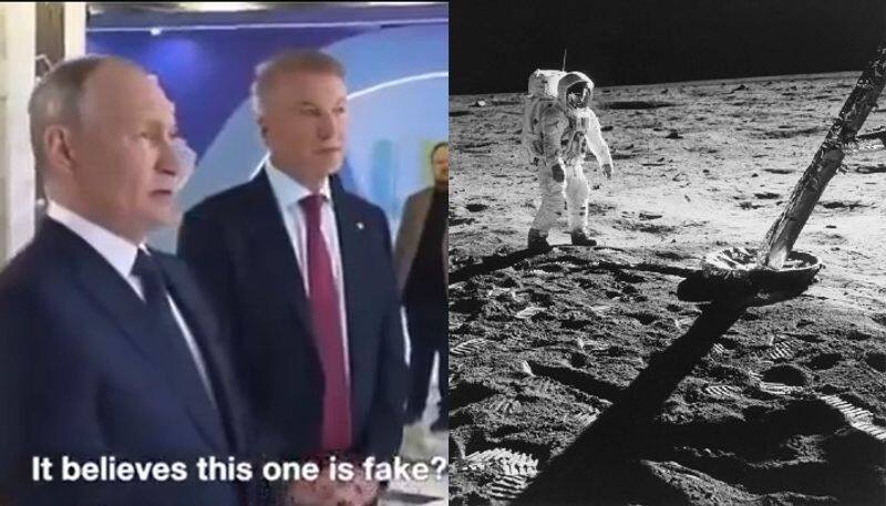 AI analysis fuels controversy: Russia Vladimir Putin concludes images from 1969 US moon landing are 'FAKE' WATCH snt