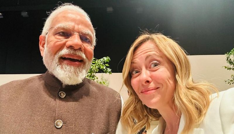 Meeting friends always a delight: PM Modi on selfie with Italian PM Giorgia Meloni AJR