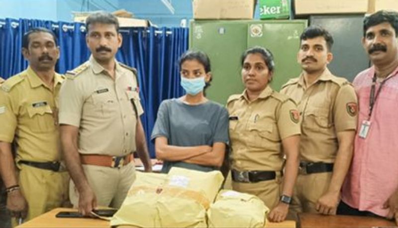 ganja case young women bullet lady nikhila arrested in kannur joy