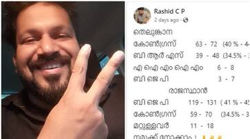 Malayali youth Rashid accurately predicted the Assembly Election Results 2023 viral story Predicting Results 100% correctly asd Malayali youth Rashid accurately predicted the Assembly Election Results 2023 viral story Predicting Results 100% correctly asd