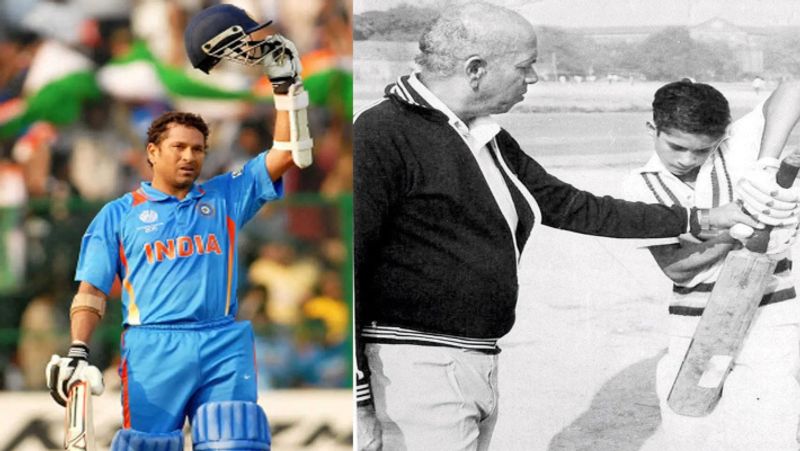 Sachin Tendulkar took to page X to remember his childhood coach Ramakant Achrekar on his birth anniversary rsk