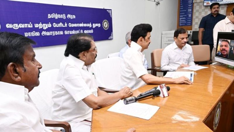 Chief Minister M.K.Stalin review regarding michaeng cyclone precautionary measures-rag