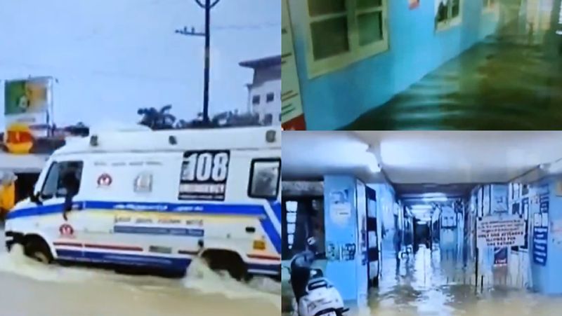 Cyclone Michaung Update Tambaram government hospital surrounded by flood water gan