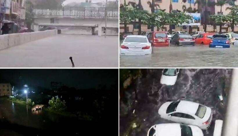 Chennai floods: Viral videos capture cars floating, crocodile on road & more amid Cyclone Michaung (WATCH)