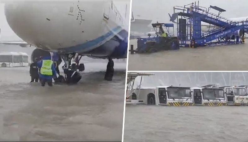 Cyclone Michaung: Videos of flooded Chennai airport go viral, operations shut till 11:30 pm (WATCH) snt