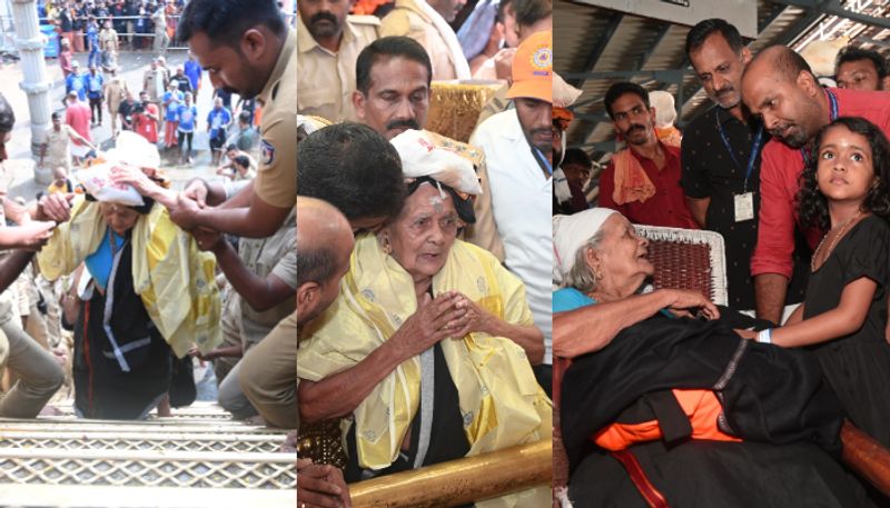 100 year old kerala woman parukuttiyamma makes maiden pilgrimage to sabarimala.. Rya