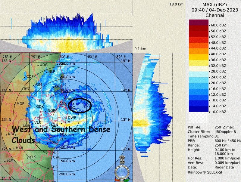 Michaung Update - Wait till mid-night for rains to stop: Tamil Nadu Weatherman sgb