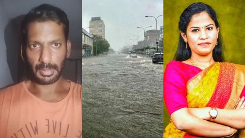 Actor Vishal's request to Chennai Mayor Priya regarding flood relief and rescue works-rag