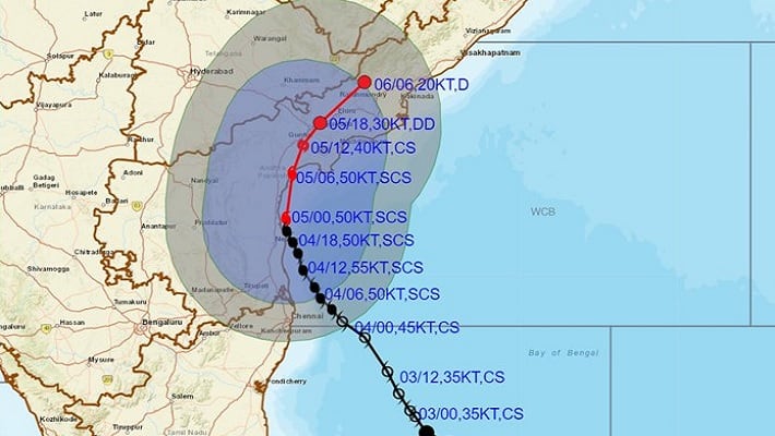 Cyclone Michaung Expected To Make Landfall  Andhra Pradesh coast between Nellore and Machilipatnam lns