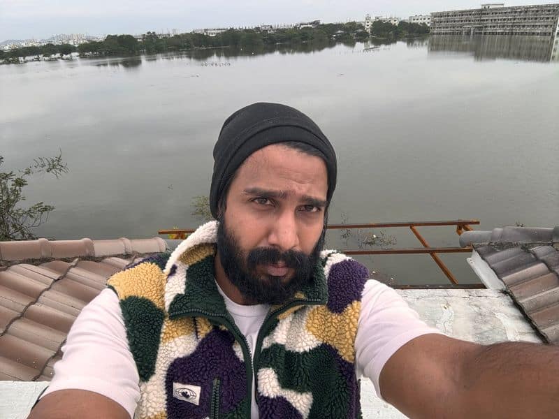 Flood water entered lal salaam hero vishnu vishal house he ask help gan