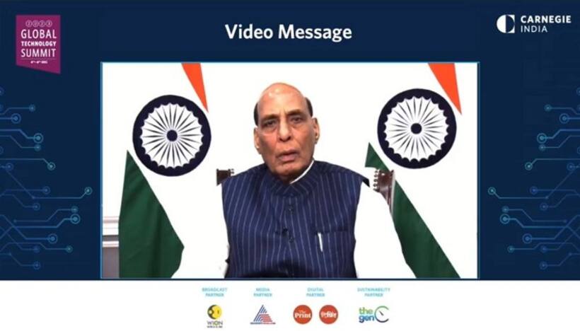 "టెక్నాలజీ  అందరినీ కలుపుకొని ప్రజాస్వామ్యంగా ఉండాలి..": గ్లోబల్ టెక్నాలజీ సమ్మిట్ 2023లో రక్షణ మంత్రి
