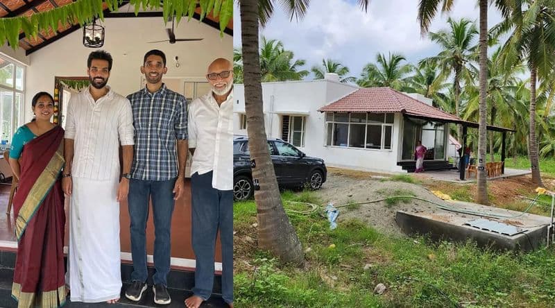 Sathyaraj son Sibiraj built farm house in his hometown near coimbatore gan