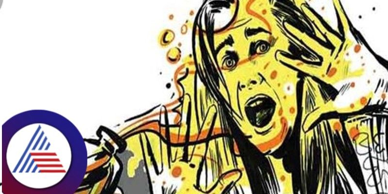 A couple threw acid on their neighbors at davanagere rav