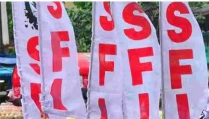 Disciplinary action against Two SFI leaders in Thiruvananthapuram after photos out with alcohol bottles