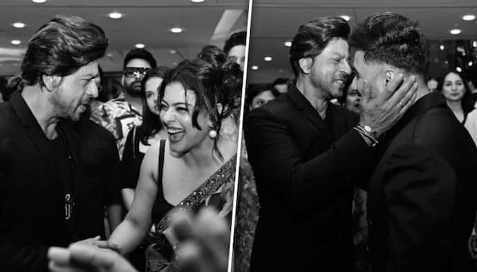 'The Archies' premiere: Shah Rukh Khan hugs Emmy award winner Vir Das; reunites with Kajol [PICTURES]