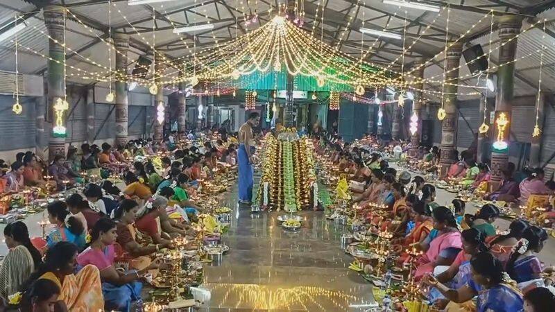 nearly 300 women participate special prayer for people who affected by michaung storm at pudukkottai district vel