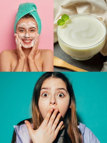 7 steps on how to apply curd on face
