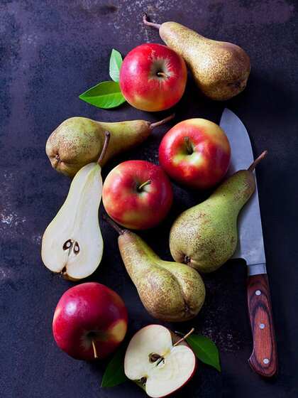 High-fiber fruits
