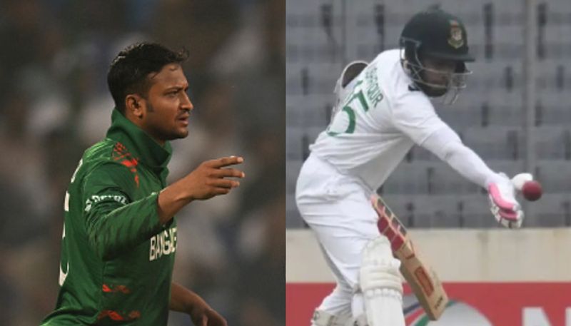 BAN vs NZ 2nd Test Mushfiqur Rahim bizarre dismissal on obstructing the field ended as troll to Shakib Al Hasan