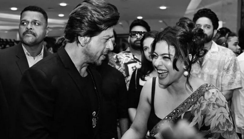 Shah Rukh Khans photo with Kajol gets attention Actor reveals about that joke hrk