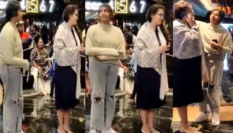 Pawan Kalyan Daughter  Aadhya Konidela spotted at AMB Mall with Renu Desai NSK