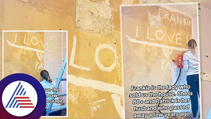 Woman Discovers Heartbreaking Hidden Message Behind Wallpaper Home Renovation roo