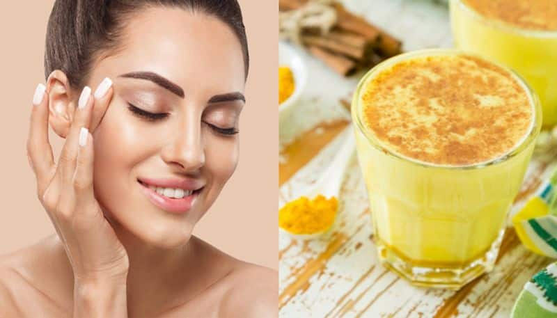 benefits of drinking turmeric milk on skin 