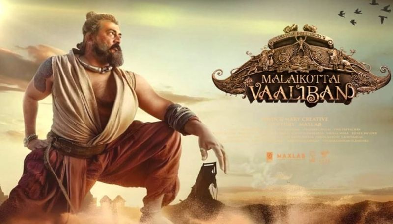 mohanlal movie Malaikottai Vaaliban edited poster with ajith kumar lijo jose pellissery nrn 