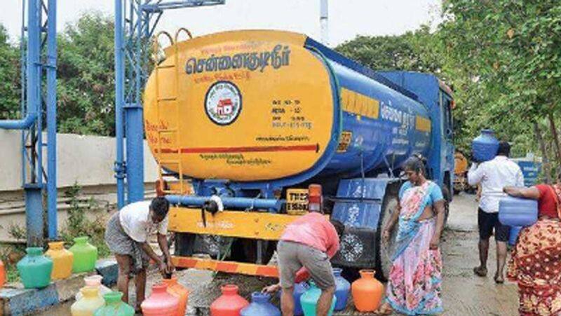 Secure drinking water supply in Chennai through 444 trucks...chennai corporation water tvk