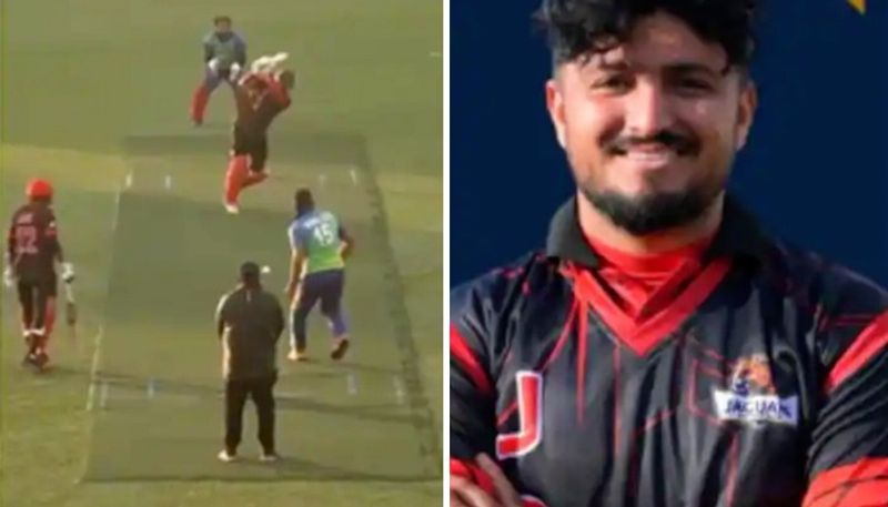 cricket Hamza Saleem Dar shatters T10 Records: Scores 193 runs of 43 balls in European cricket league osf