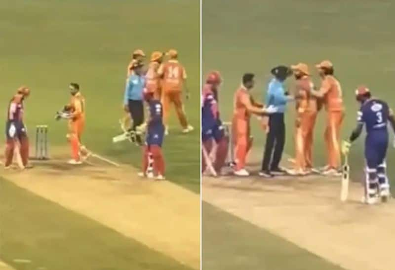 cricket Gambhir vs Sreesanth: A new video emerges from the Legends League Cricket's eliminator (WATCH) osf