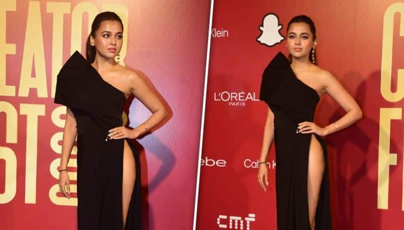 In pictures: Here why Tejasswi Prakash's black high slit dress is talk of the town RKK