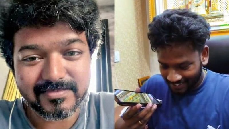 Actor Vijay asked a fan on the phone who helped the people affected by rain and flood-rag