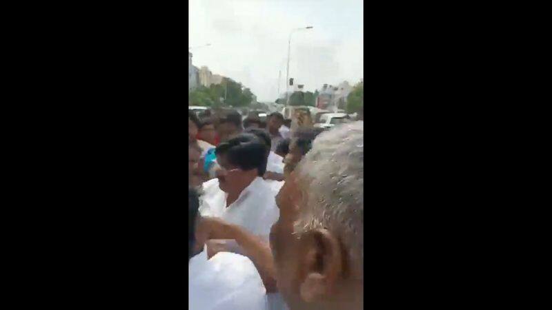 public protest against mla aassan maulaana at velachery in chennai vel