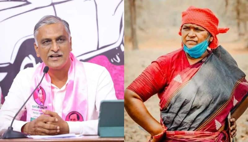 political heat around rythu bandhu scheme.. minister seethakka answers harish rao for his question when will you distribute? kms 