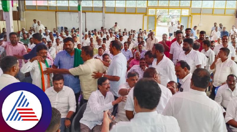 Lok Sabha election ticket issue clash between Congress workers at beluru hassan rav