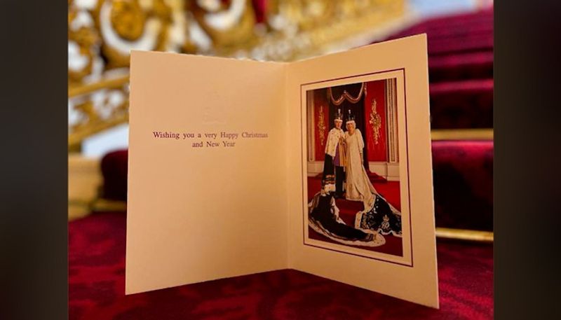 Royal family unveil Christmas cards King Charles III opts coronation picture Kate William pose for black and white portrait see here gcw