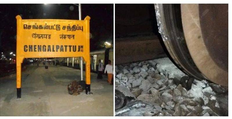 Freight train derailed near Chengalpattu railway station causing traffic damage KAK