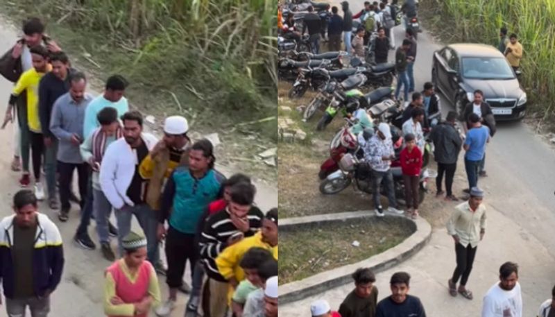 cricket Tight security at Mohammed Shami's farmhouse as hundreds gather for photo with Indian cricket star osf