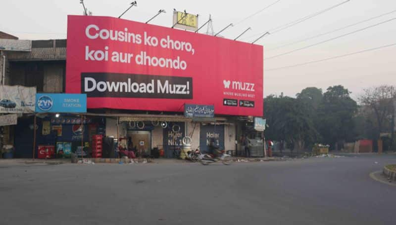 Pakistan Dating app Muzz Advertisement Hoardings went viral in internet ans