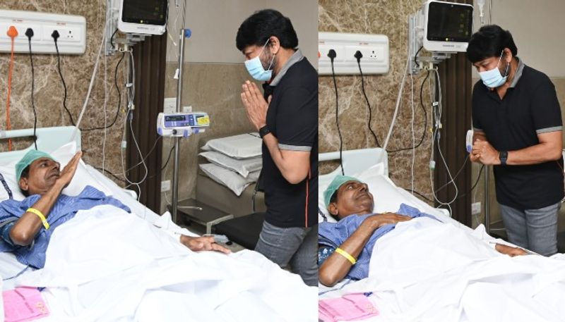 Megastar Chiranjeevi  Meet Ex CM KCR at Yashoda Hospital NSK