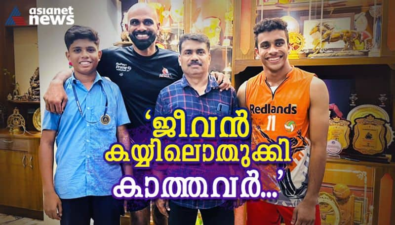 volleyball player kishor kumar shares experience of saving a man from road accident with his son