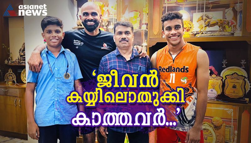 volleyball player kishor kumar shares experience of saving a man from road accident with his son