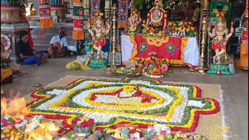 1008 sangabishegam held well at irukkankudi mariamman temple at saththur in virudunagar district vel