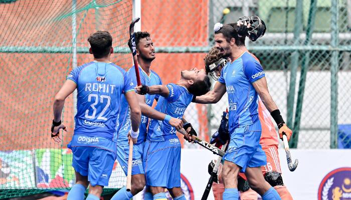 India Entered into Semi Final beating Netherlands 4-3 in quarter Final in FIH Hockey Mens Junior World Cup 2023 at Kuala Lumpur, Malaysia sk